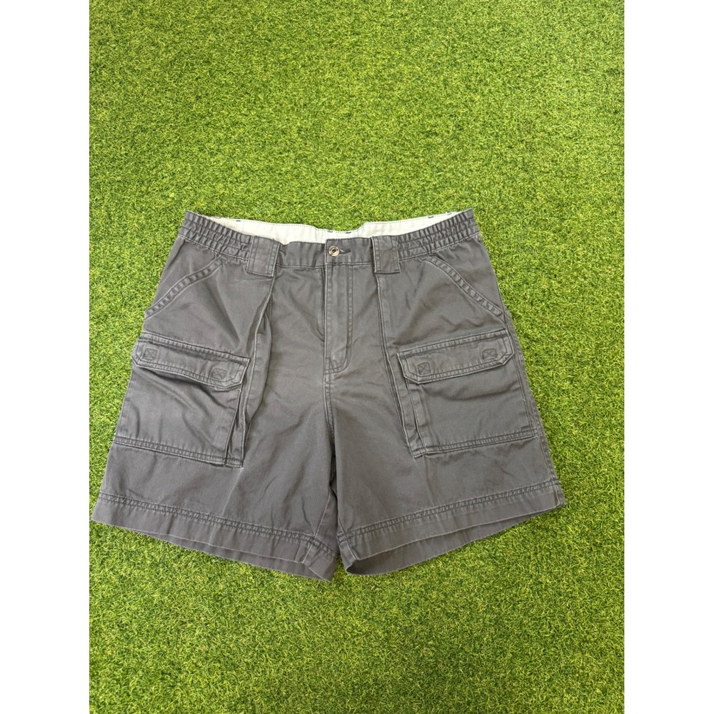 Outdoor Life Mens Cargo Shorts Size 34 Charcoal Gray Cotton‎ Hiking Utility 6 In